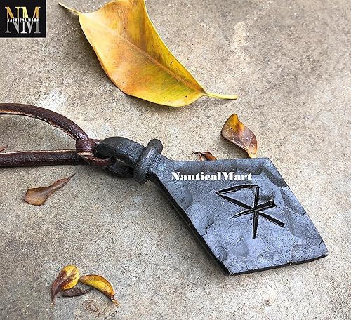 Miniatura 5 de Colgante de hierro forjado a mano de runa de amor vikingo amuleto rúnico colgante nórdico collar talismán collar de runas nórdicas joyería