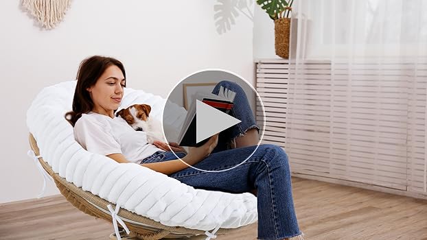 Amazon.com: HOMBYS Fluffy Shaggy Cover for Papasan Chair