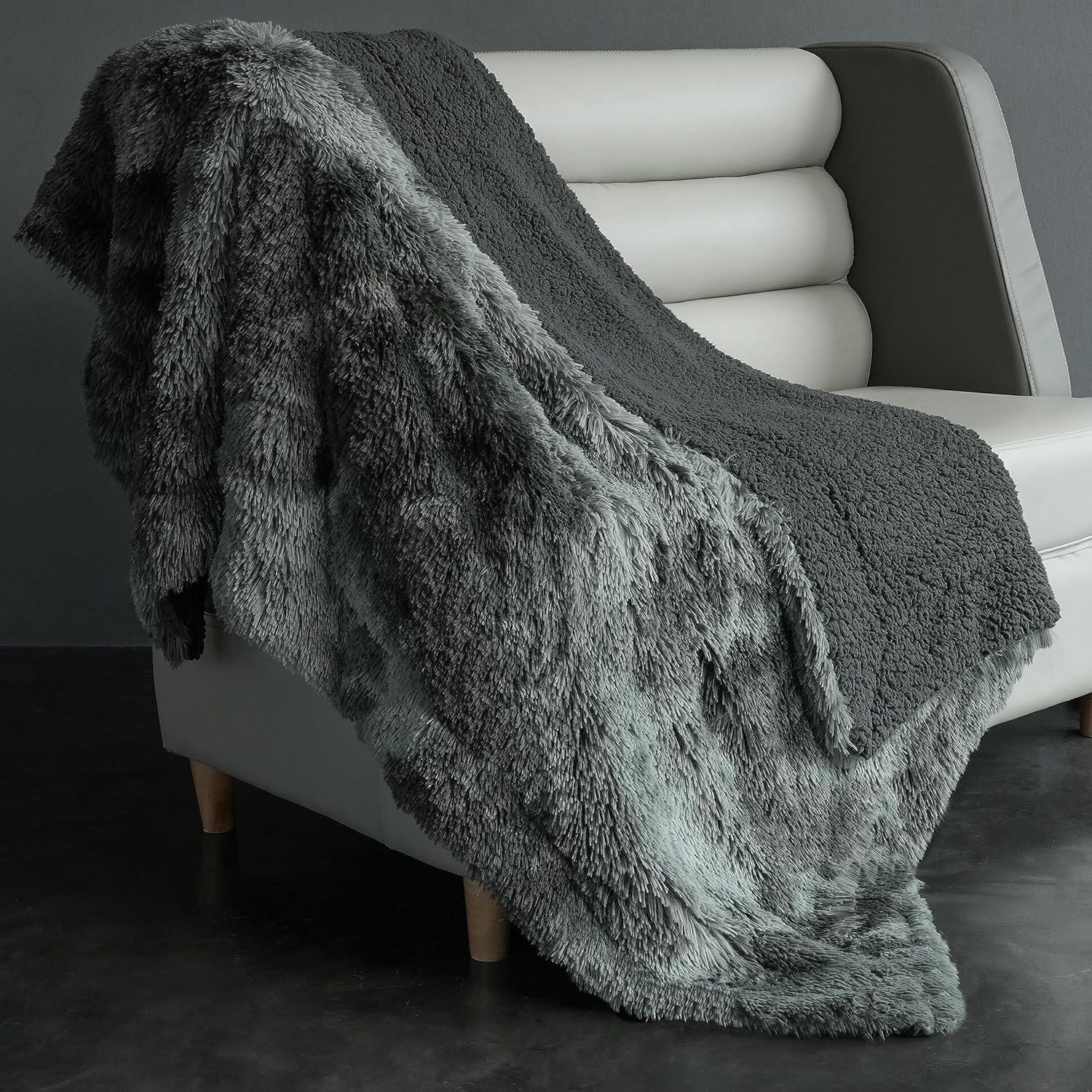 Fuzzy Faux Fur Blanket, Soft Fluffy Sherpa Throw Kuwait Ubuy
