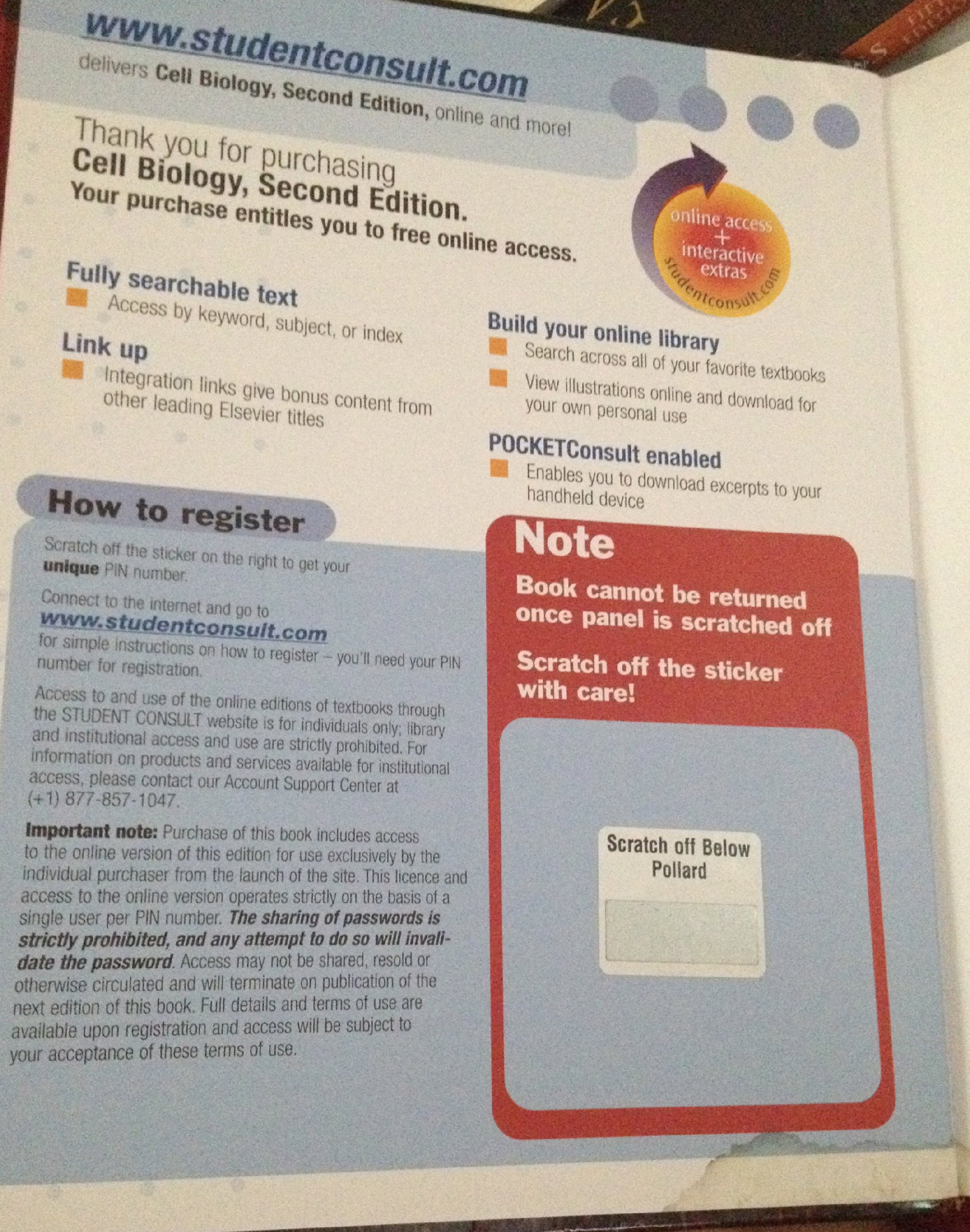 Cell Biology: With STUDENT CONSULT Access (Pollard, Cell Biology, with Student Consult Online Access) - Image 2