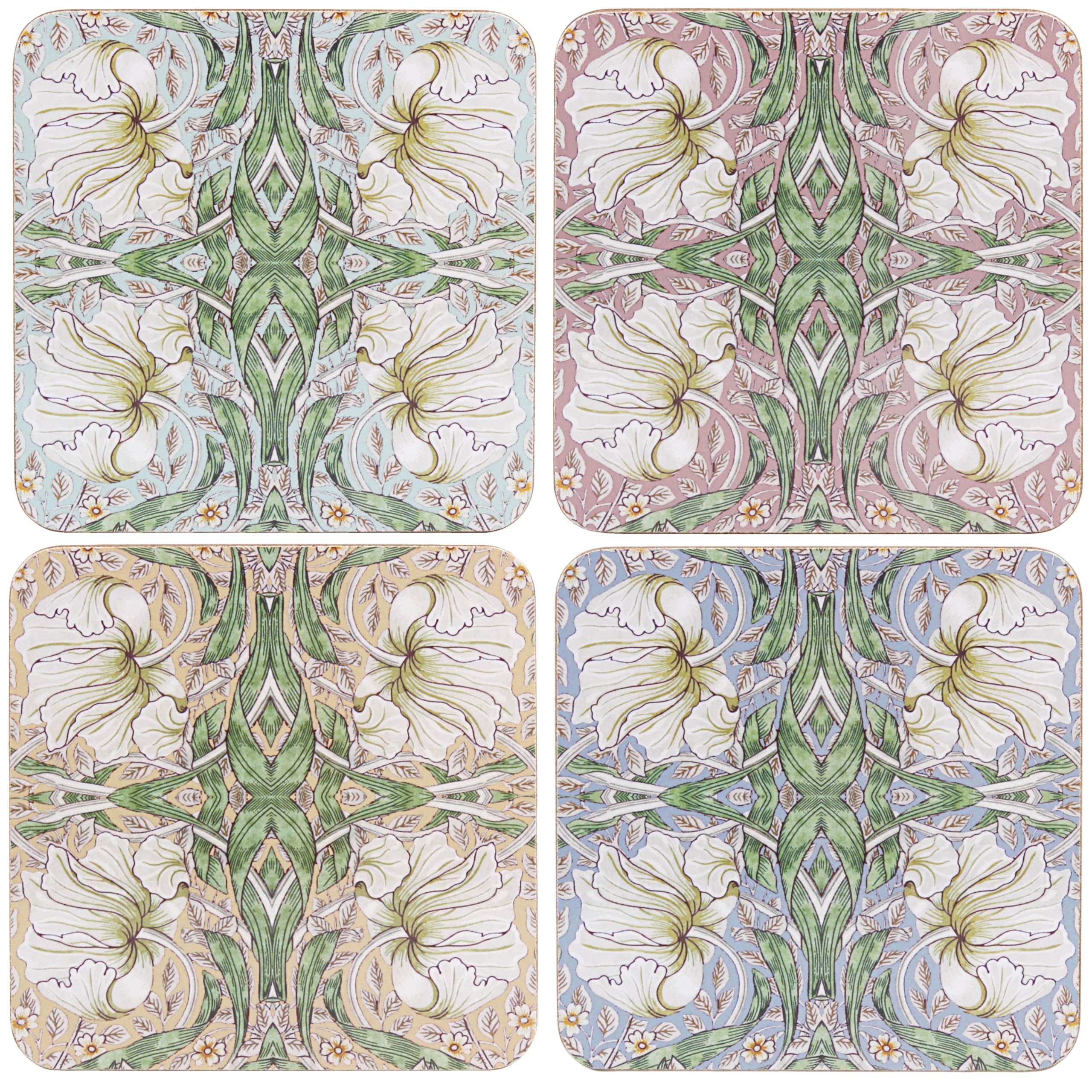 The Leonardo Collection Pimpernel Coasters Set 4 Wm. Morris Pimpernel Coasters Set Of 4