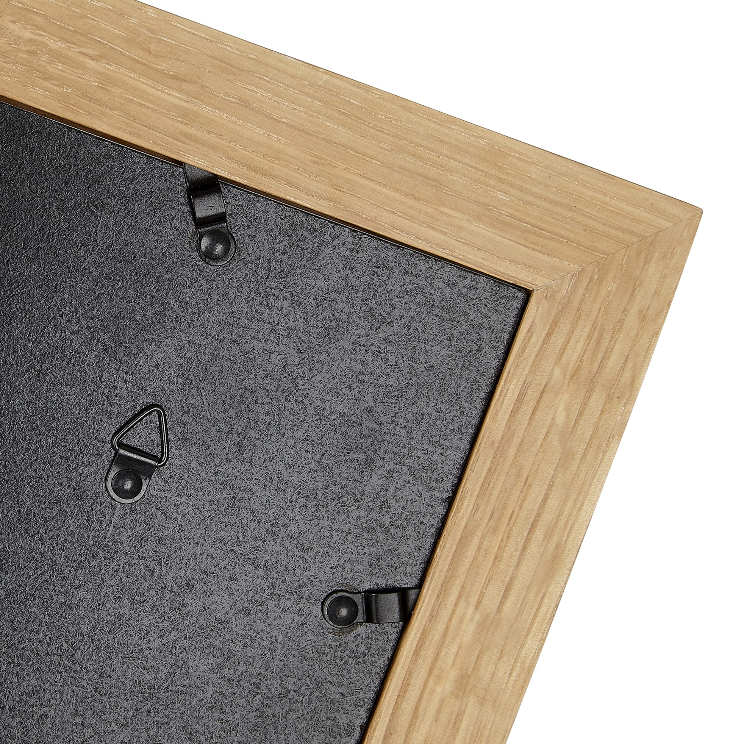 Hampton Frames New England NEWOAK9APLX - Marco de fotos con 9 aperturas – 7-4x6 y 2-5x7 de roble natural con múltiples aperturas, acrílico (no vidrio) frontal