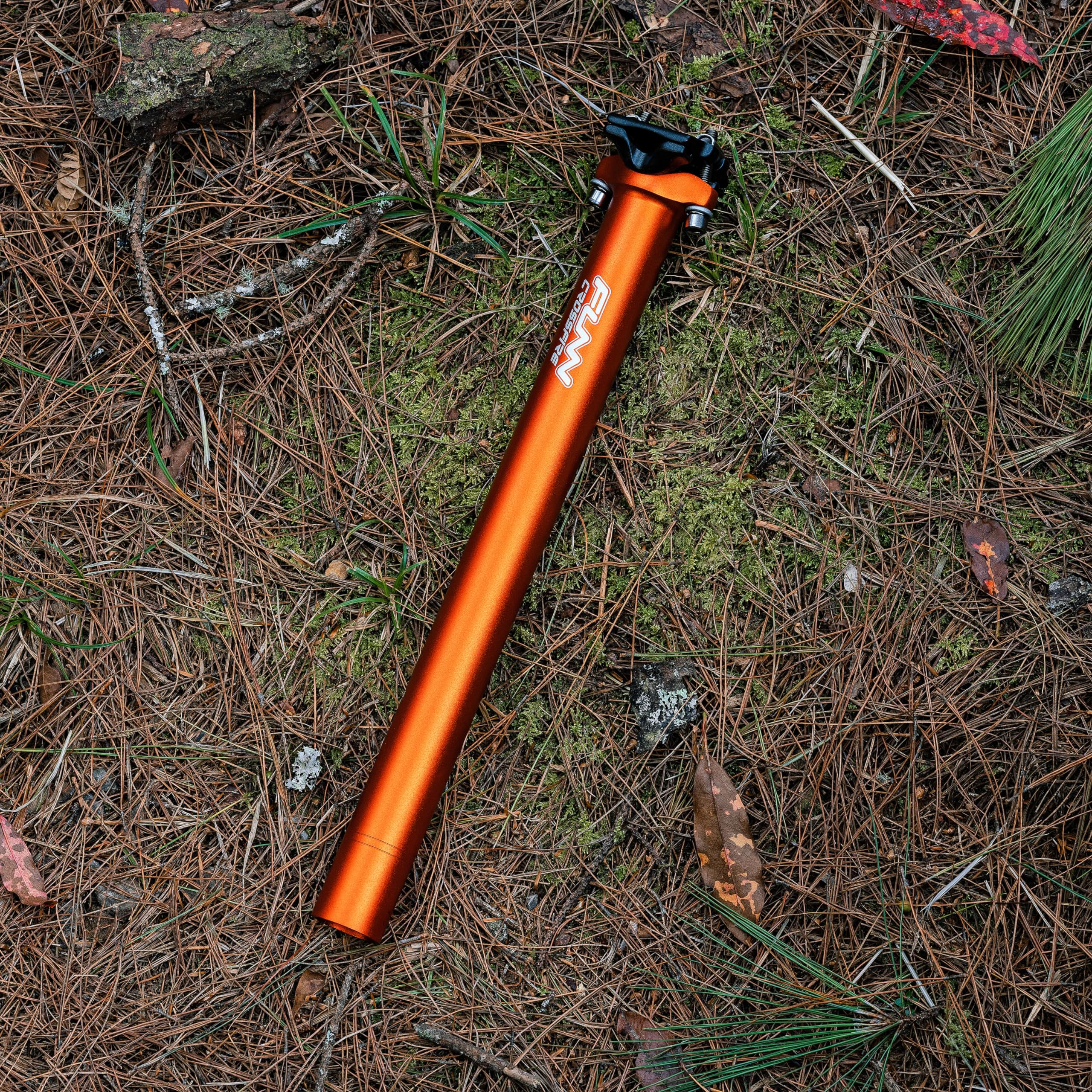 Funn Crossfire Bike Seat Post, Length 400mm, Diameter 30.9mm, Aluminum Alloy AL6061, 3D Forged, One Piece Head and Shaft (Blast Orange) - Image 2