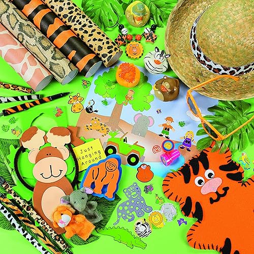 Miniatura 2 de Pegatinas de animales Fun Express Zoo rollo de novedad 1 paquete de 100