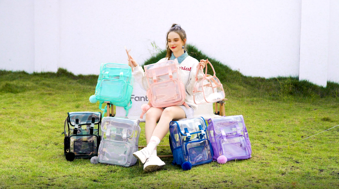 Para Mujer Tengyuntong – Mochilas Transparentes Grandes De 17 Pulgadas Para La Escuela, De PVC Transparente Para Trabajo Universitario, Estilo-12 Mochila Transparente