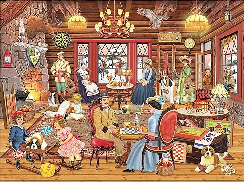Rompecabezas de 1000 piezas para adultos ROSILAND Solomon Olsen Family Reunion 27X20 KI Puzzles