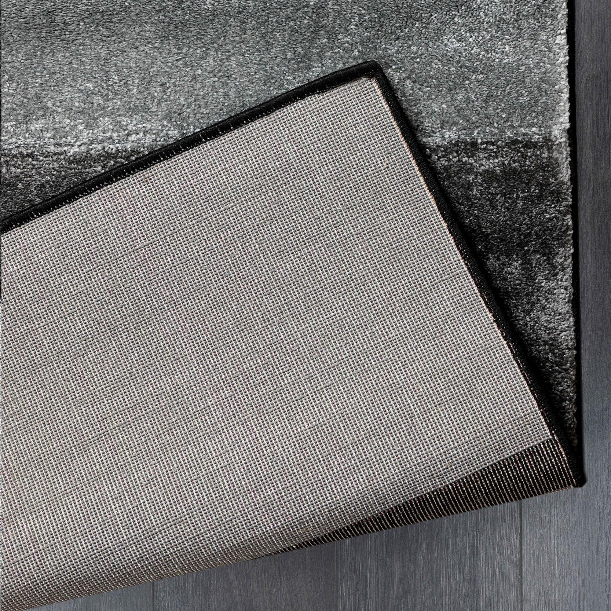 Carpetsale24 Tappeto per Soggiorno 80 x 150 cm Grigio- Design Moderno Tappeto Rettangolare a Pelo Corto per Cucina, Sala da Pranzo e Camera da Letto, Morbido e Facile da Pulire