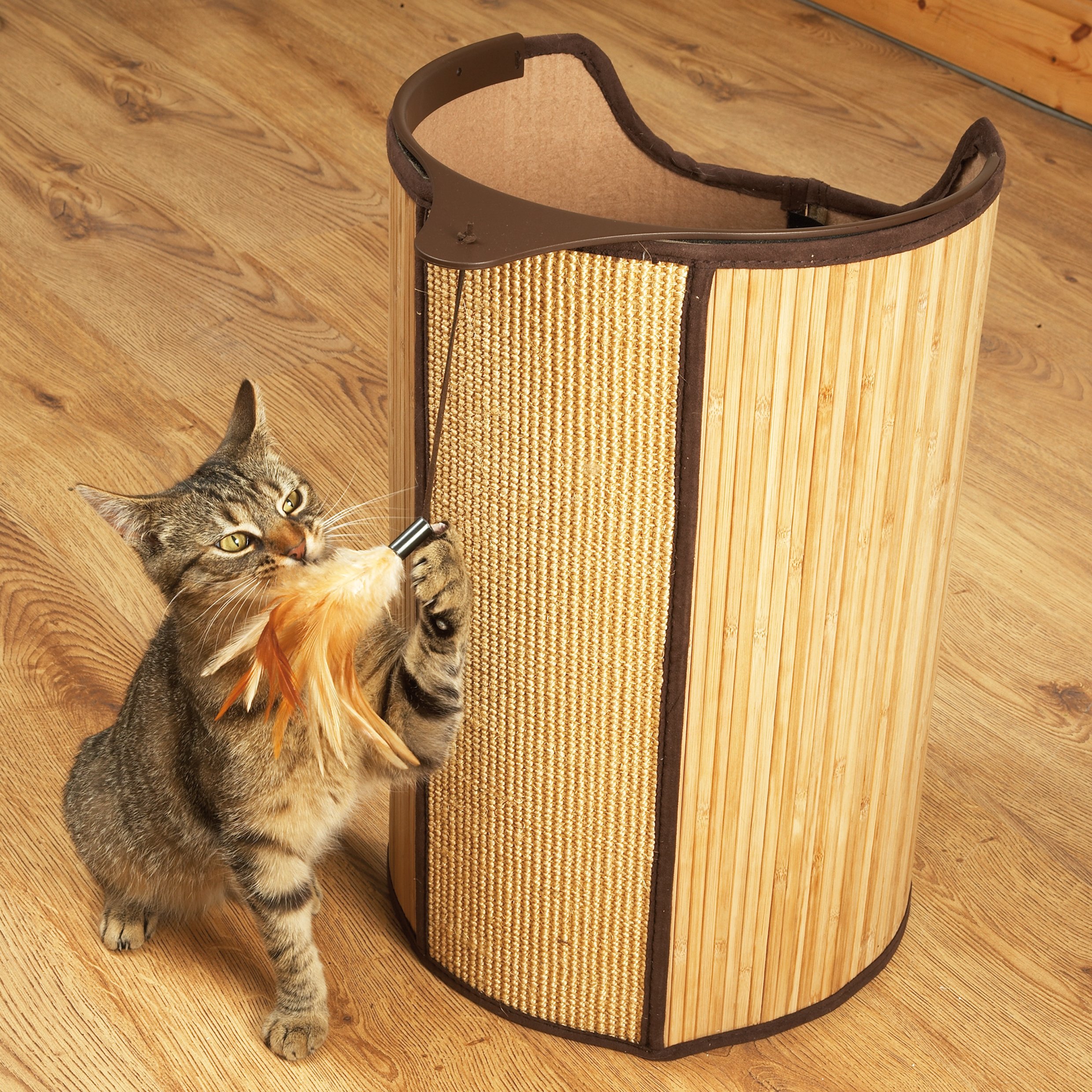 【最終値下げ】　レア ☆ バンブー　ペットベッド　キャットハウス　犬　猫　竹 Amazon | イギリス【ROSEWOOD】 キャットタワー バンブー（竹