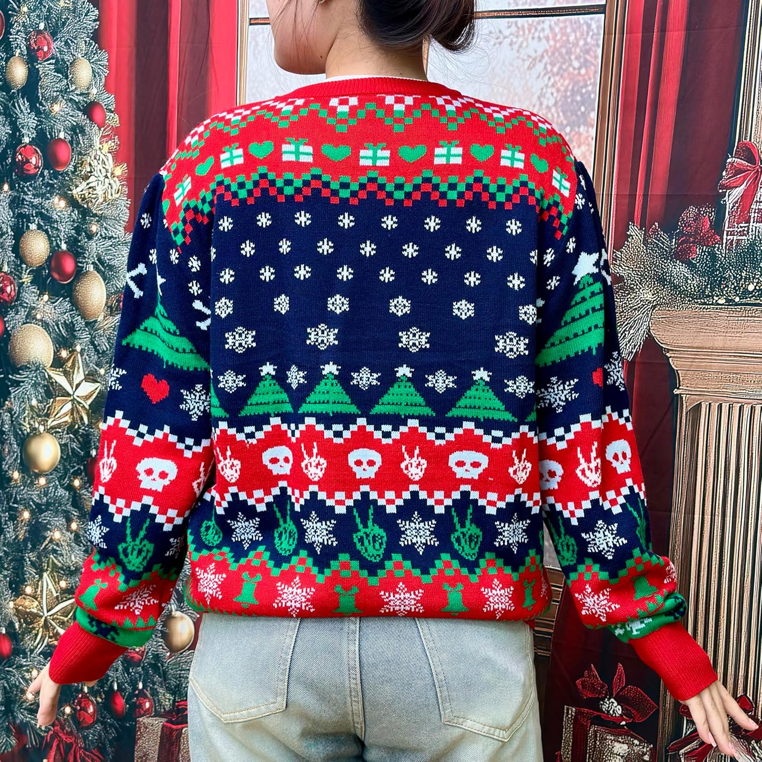 Leg Lamp Christmas Sweater Women - Star Santalorian Ugly Sweaters Men - National Snarky Xmas Sweater - Image 6