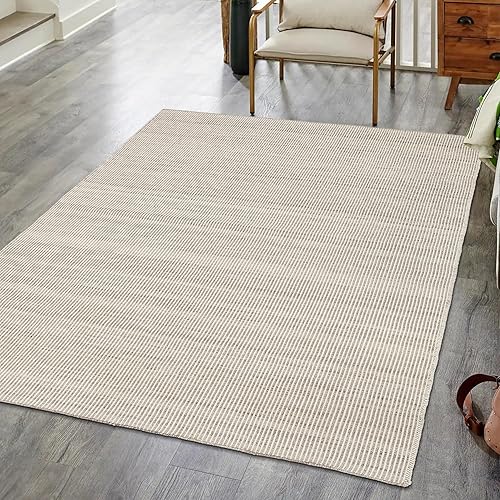 Miniatura 10 de Fab Hábitat Alfombra para exteriores o interiores, tejido a mano suave bajo los pies, hecha de botellas de plástico recicladas, resistente a las