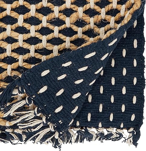 Miniatura 5 de Saro Lifestyle Camino de mesa de cuerda de yute natural, gris, 16 x 72 pulgadas