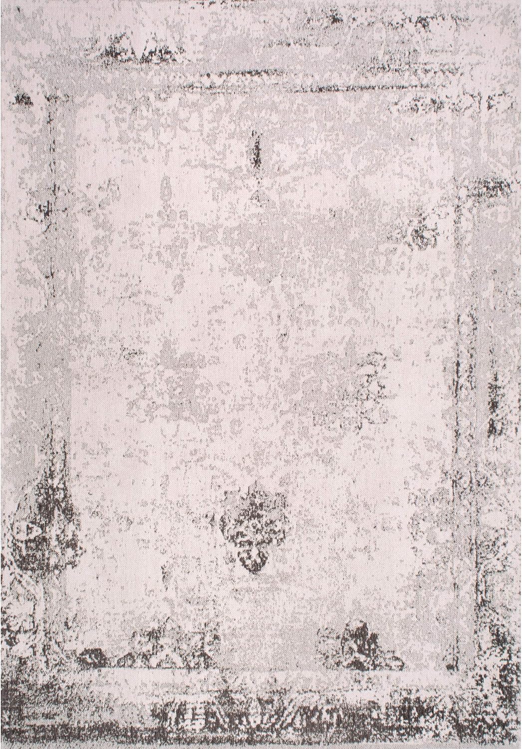 Shawanna Gray Vintage Wool and Synthetic Accent Rug