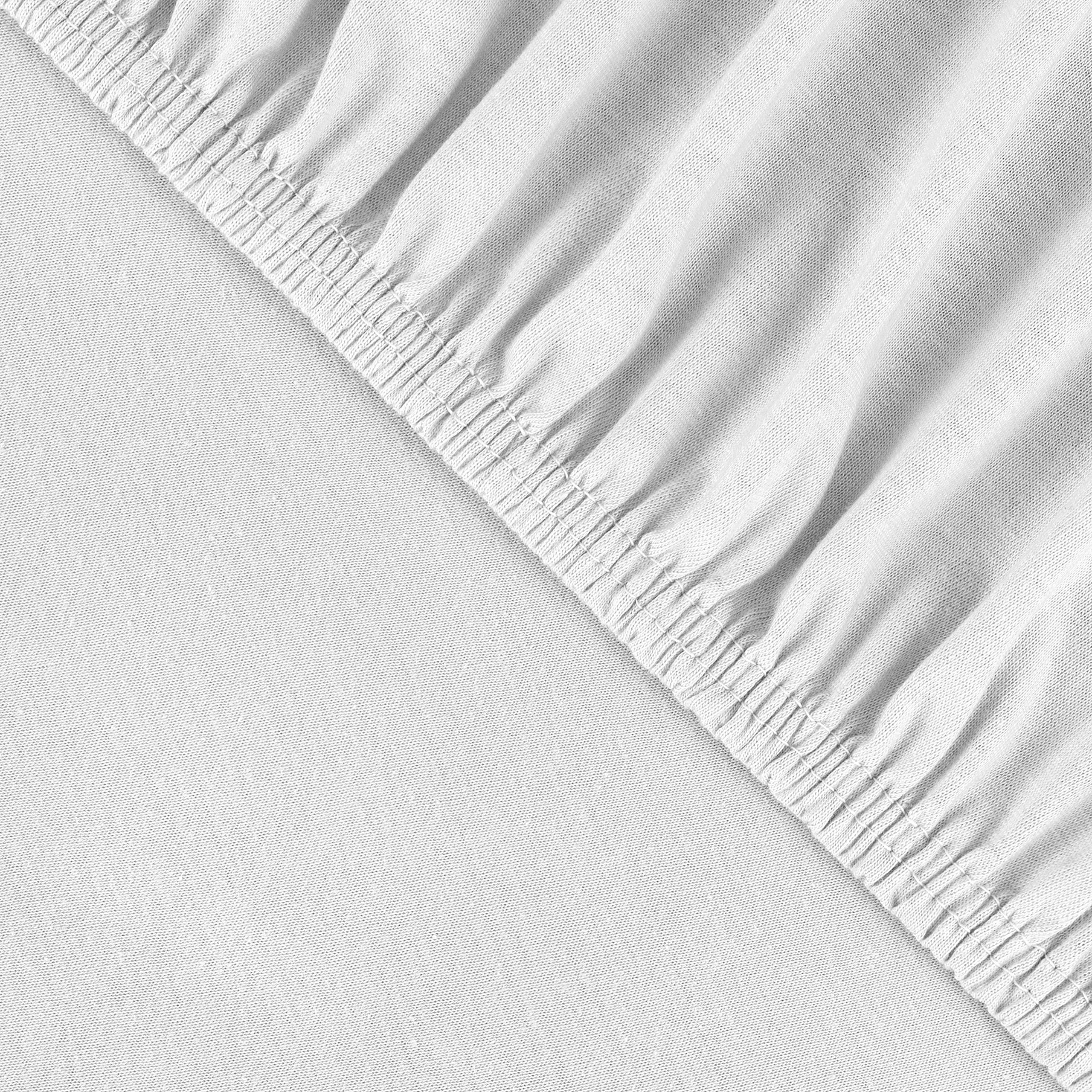 'Julius Zöllner 8390347100 panno con angoli in Jersey, adatto per box materassi 68 X 90 fino a 100 x 100 cm, Bianco, Bianco