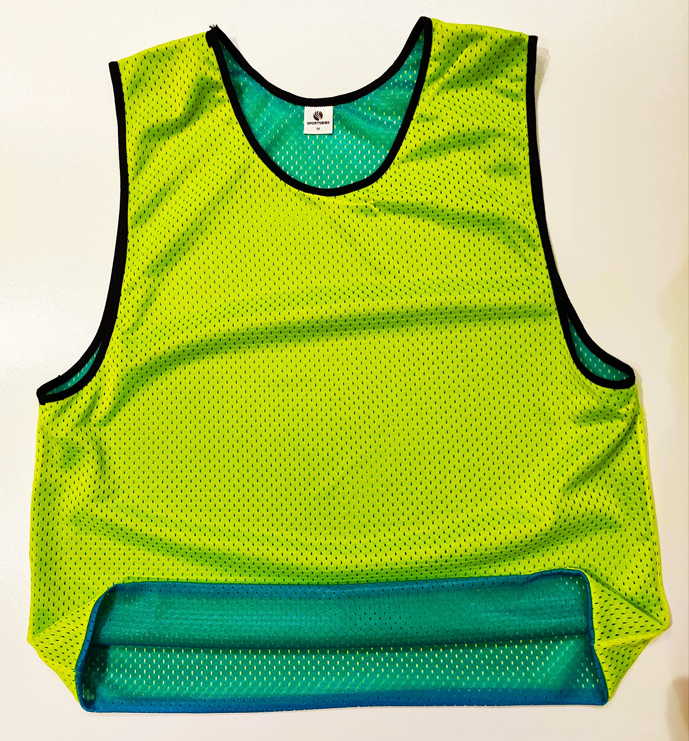 Chasuble réversible de Football - L'ensemble de 6 Gilets Double Face, Maille Scrimmage Training, Juniors et Adultes, Mêlée de Bavoirs de Sports, t-Shirt de Course Unisex S M L XL