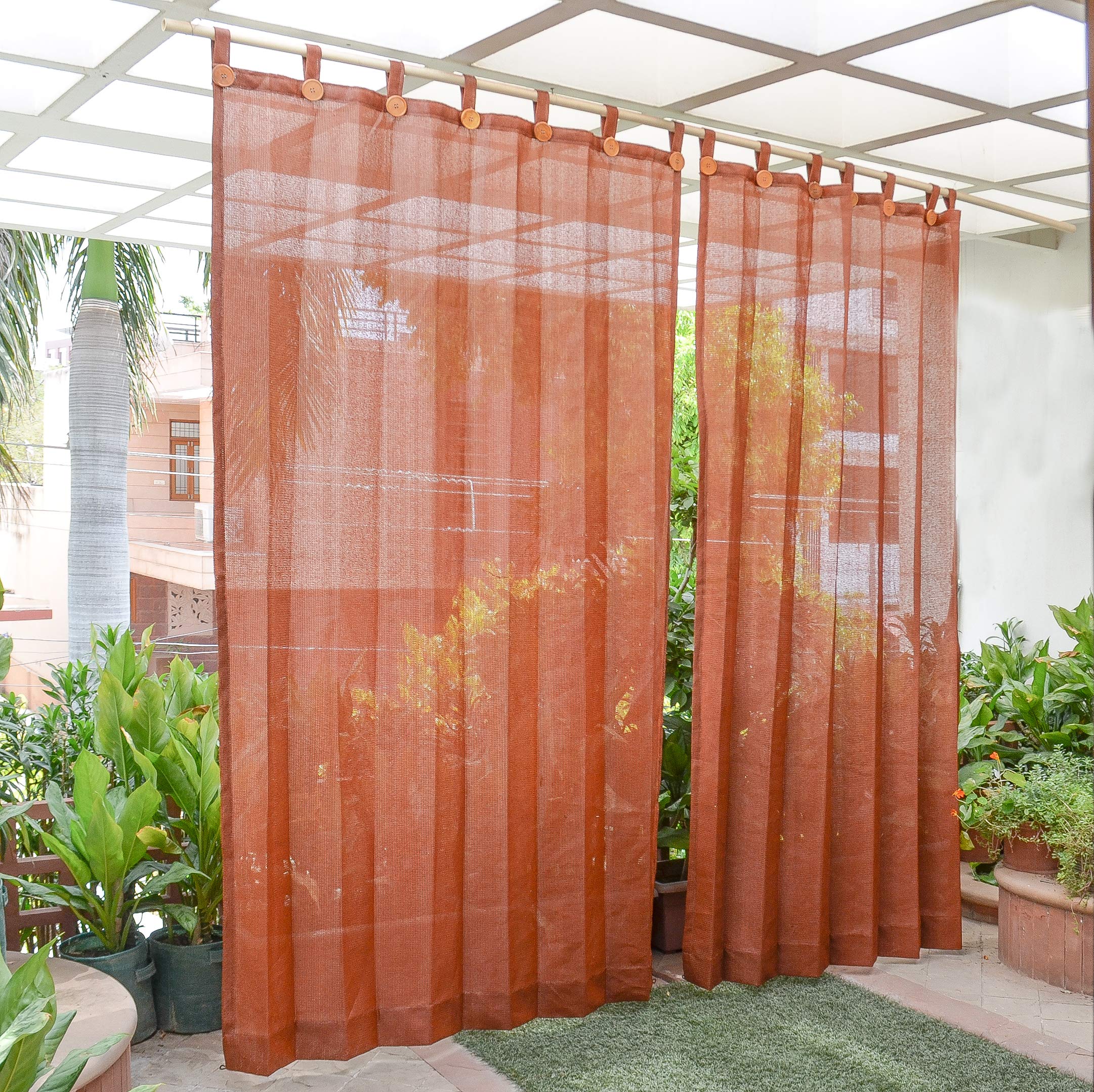 See full amazon price history chart for HIPPO - PE 85% Outdoor Sun Blocking Balcony Curtains Loop UV Protection, Sun Shading Light Filtering, Temperature Reducing 9 ft Long Door Curtain, Set of 2 pcs (Brown || 4.5FTX9FT) HIPPO - PE 85% Outdoor Sun Blocking Balcony Curtains Loop UV Protection, Sun Shading Light Filtering, Temperature Reducing 9 ft Long Door Curtain, Set of 2 pcs (Brown || 4.5FTX9FT) (B0855XSFMJ) Amazon Price History, Amazon Price Tracker