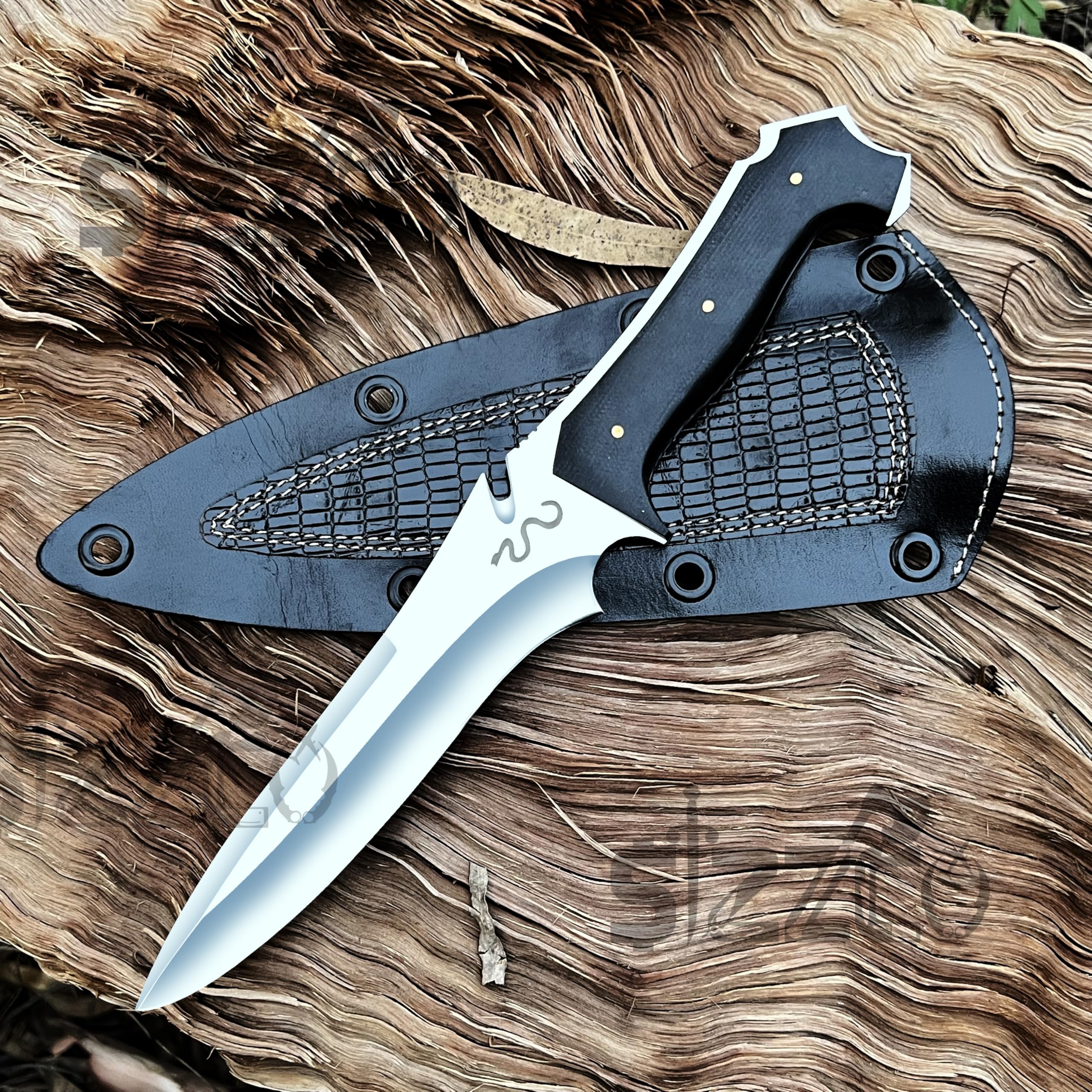 SIZZCO Beautiful Handmade RE4 Jack Krauser Knife 8-Inch Overall Length - Custom D2 Steel Blade with Tactical Design for Hunting, Camping, and Outdoor Survival - Gift-Ready Packaging