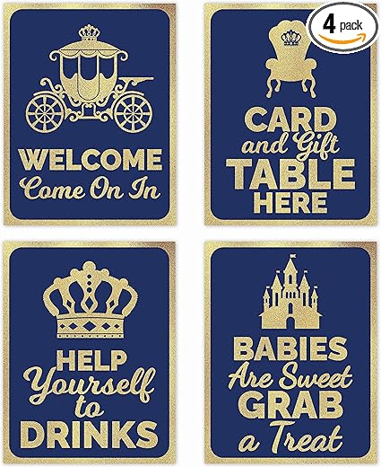Amazon Com Royal Little Prince Baby Shower Table Decorations Signs Centerpiece Decor Supplies For Boy Blue And Gold Home Kitchen Amazon Com Royal Little Prince Baby Shower Table Decorations Signs Centerpiece Decor Supplies For Boy Blue And Gold Home Kitchen