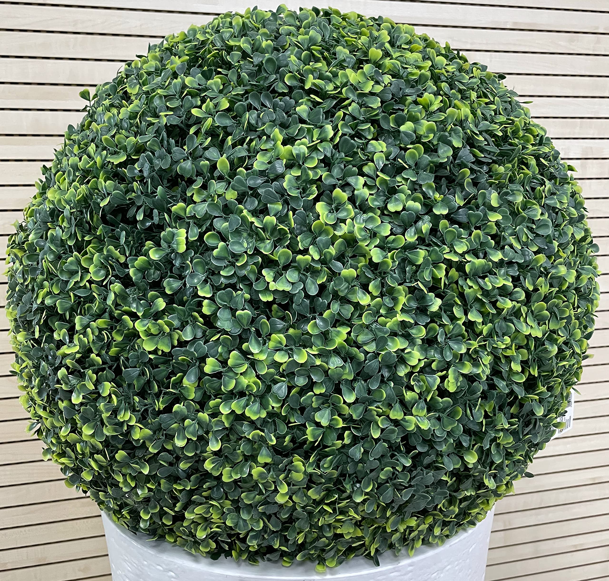 Buxus - Bola de boj sintética para decoración de jardín, color verde (28 cm)