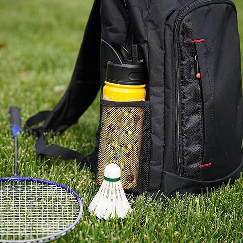 Miniatura 6 de BJPKPK Botella de agua aislada con tapa con pajilla, botellas de agua de metal de acero inoxidable de 18 onzas, botellas de agua reutilizables a