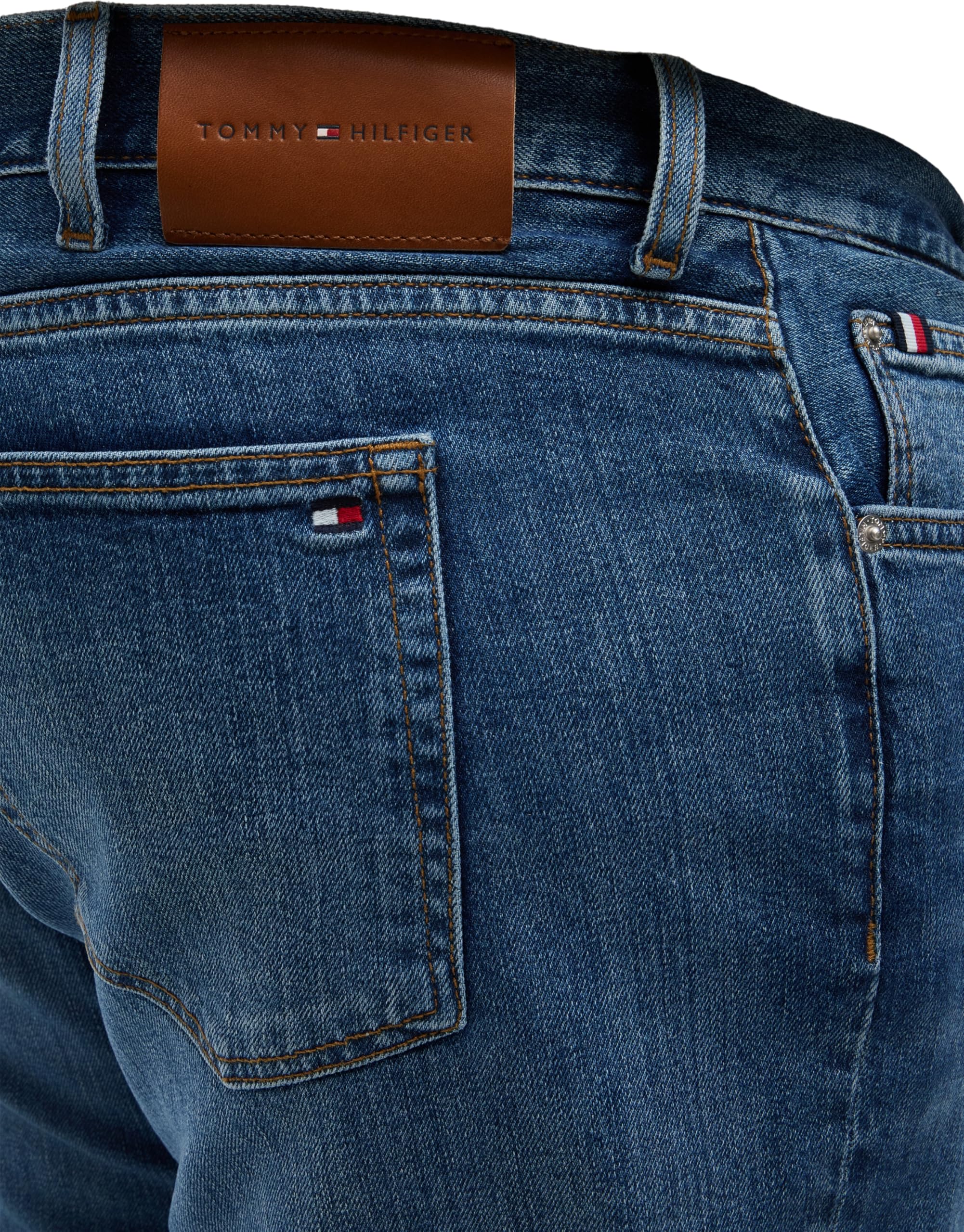 Tommy Hilfiger BT-Regular Madison Cobalt Blue-b Mw0mw44051 - Otros Pantalones Vaqueros Hombre