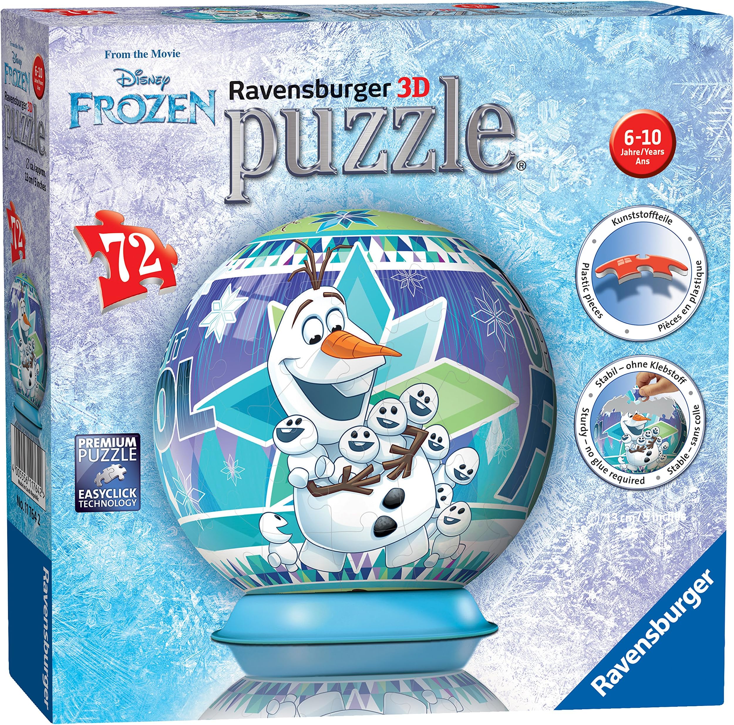 Ravensburger Disney Frozen, 72Pc 3D Jigsaw Puzzle