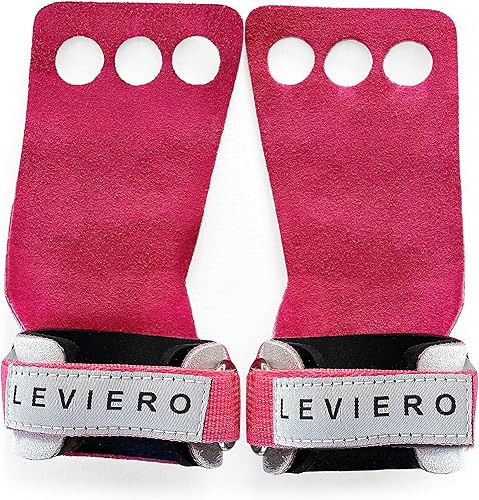 Woddies - Puños de gimnasia para crossfit, dominadas, levantamiento de pesas, cuero suave, ajuste cómodo, agarre WOD duradero para adultos