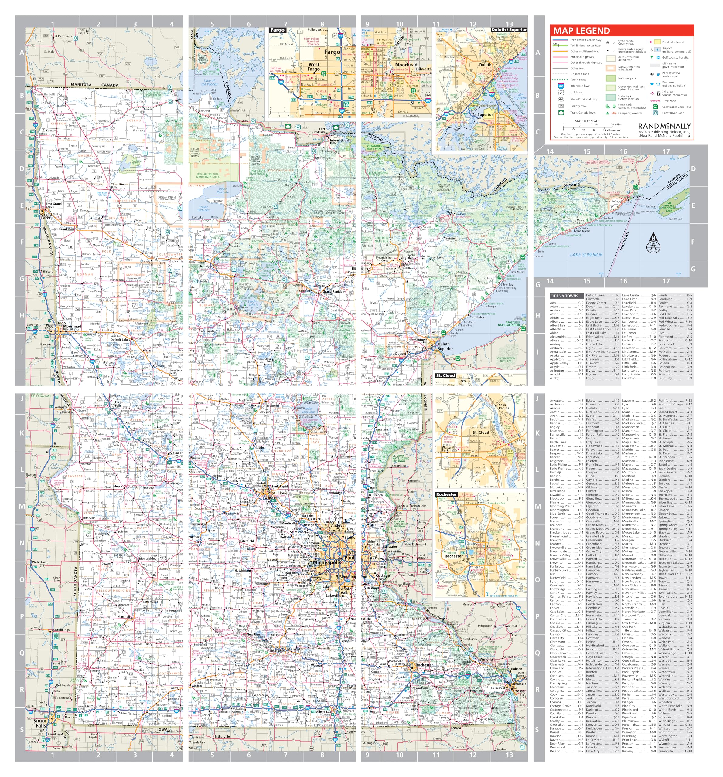 Rand McNally Easy to Fold: Minnesota State Laminated Map - Image 2