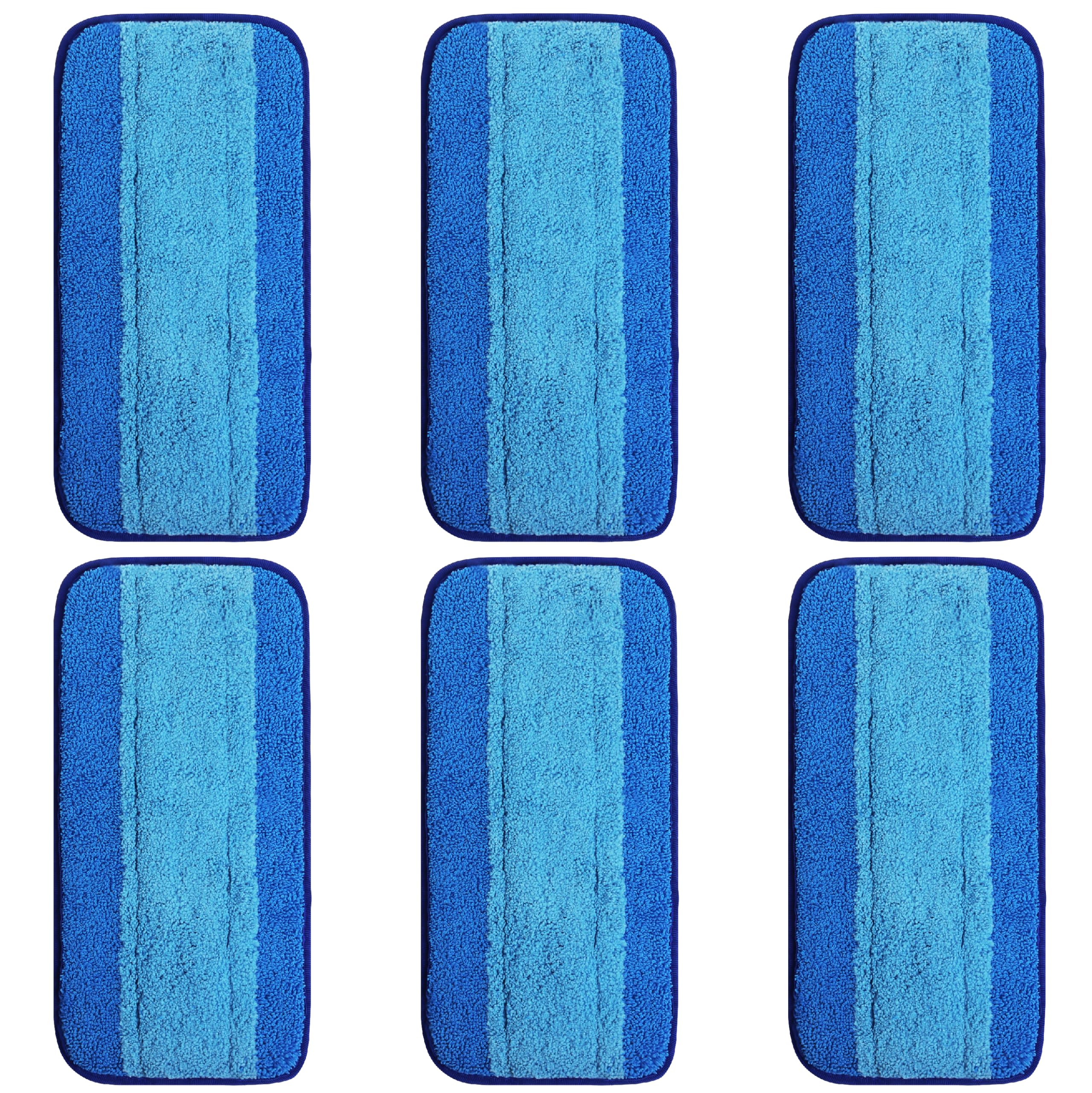LTWHOME Reusable Mop Pads Compatible with Swiffer WetJet Hardwood Floor Cleaner Mop (Pack of 6)