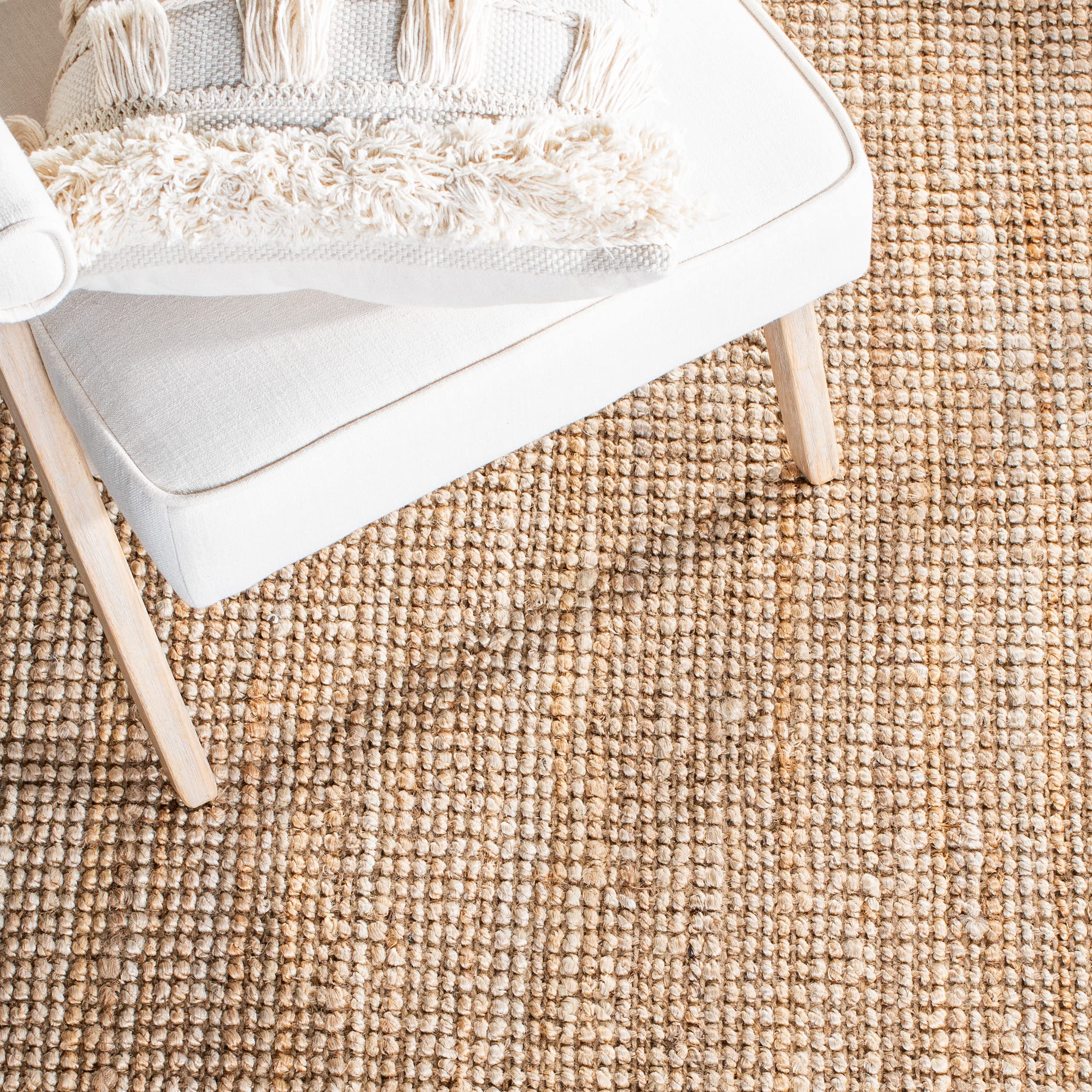 SAFAVIEH Tapis en Fibres Naturelles Salon, Salle à Manger, Chambre à Coucher - Natural Fiber Collection, Tapis à Poil Court, Naturel, 152 X 229 cm