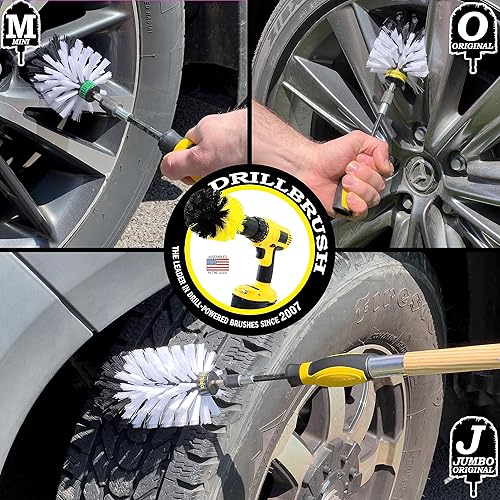Miniatura 2 de Suministros de limpieza para el interior del automóvil, kit de detallado de automóvil, cepillos para limpieza, cepillo de limpieza de ruedas para
