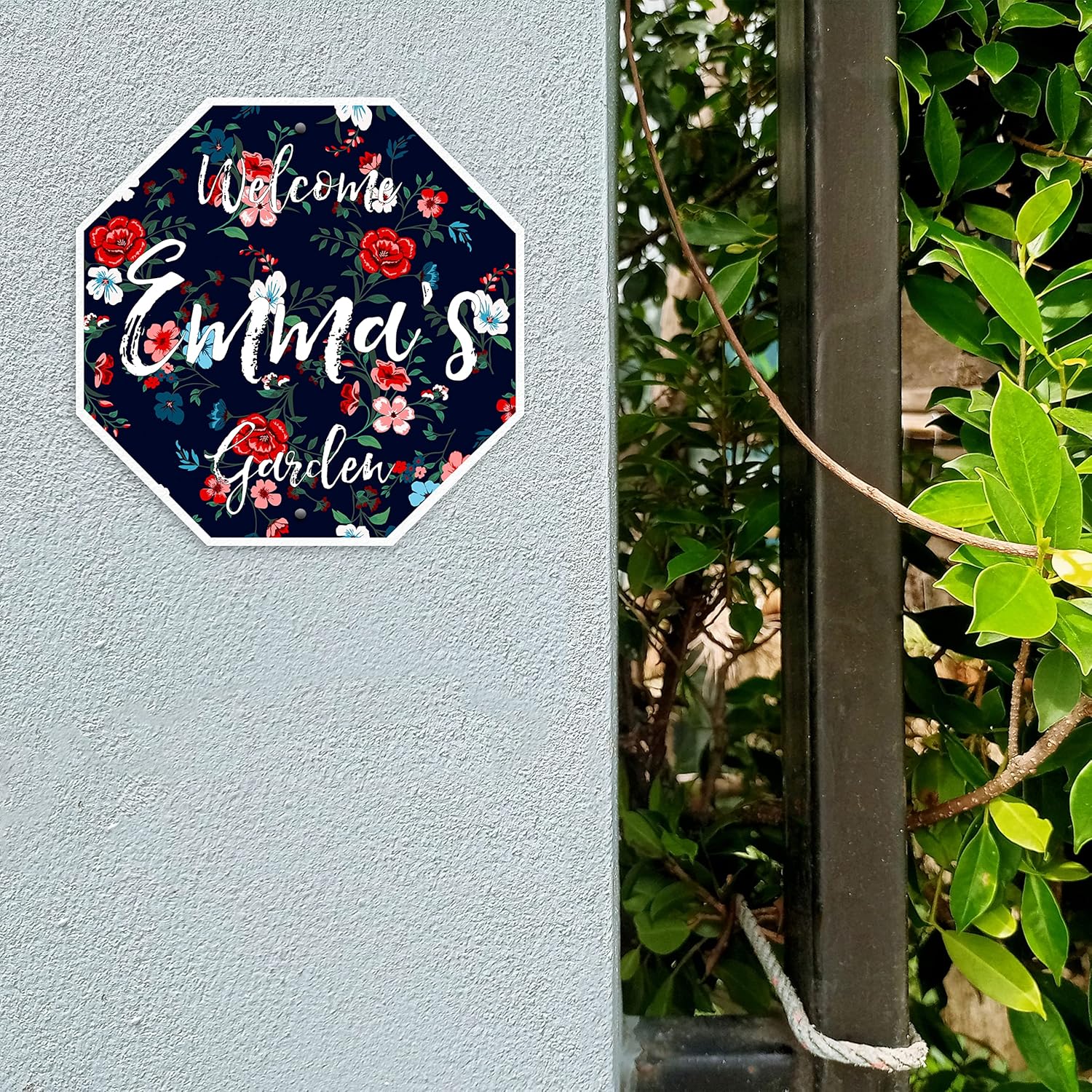 Custom Stop Signs, 12" x 12" Marble | 'Add Your Text' Personalized Street Sign, Create Your Own Road Sign - Aluminum Sign with 2 Holes, Unique Gift