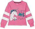 Amazon Brand - Jam & Honey Girls' Sweatshirt (JHAW20GSWT001_Fuchsia_3-4 Years)