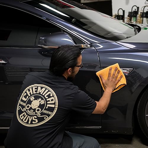 Miniatura 6 de Chemical Guys MIC_507_06 - Toallas de microfibra de grado profesional color dorado 16 x 24 pulgadas paquete de 6