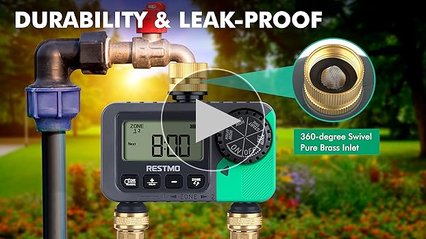 邦楽 WATER MELON NO RUTA DE EVACUACION 4-Zone Bluetooth® Water Timer | Melnor, Inc.