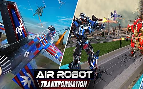 Air Plane Robot War: F 16 Air Force Fighter Jet Robot Games. Fly US Airforce F 22 Raptor Jet Plane i
