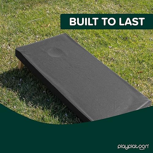 Miniatura 5 de Play Platoon Juego de 2 fundas para tablero de Cornhole, tamaño reglamentario, protege las tablas del sol, la lluvia, la nieve, se adapta a tamaños