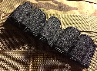 Black 5 X Cr123 Us Made Surefire Flashlight Tactical Hook and Loop Lithium Battery Holder