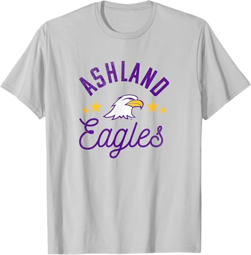 Miniatura 5 de Ashland University Camiseta con logotipo de Eagles, Gris Gris Oscuro,Blanco,Plateado,Gris Jaspeado
