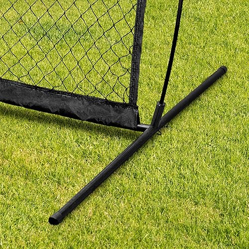 Miniatura 3 de FORZA Red de lanzamiento de mariscal de campo de fútbol, red de mariscal de campo de 8 x 8 pies con 5 bolsillos, red de práctica portátil para