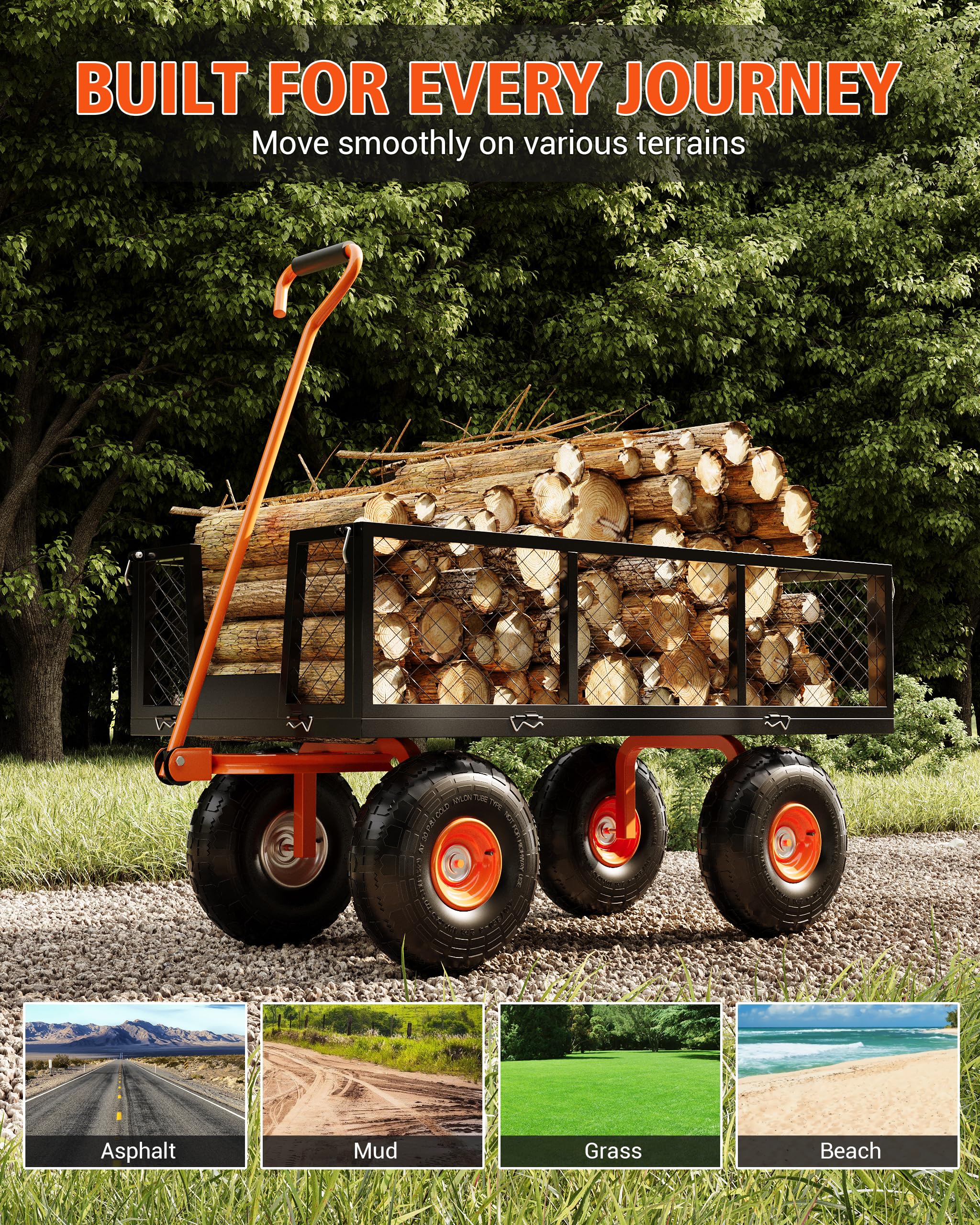 500lbs Schwerlast Gartenwagen