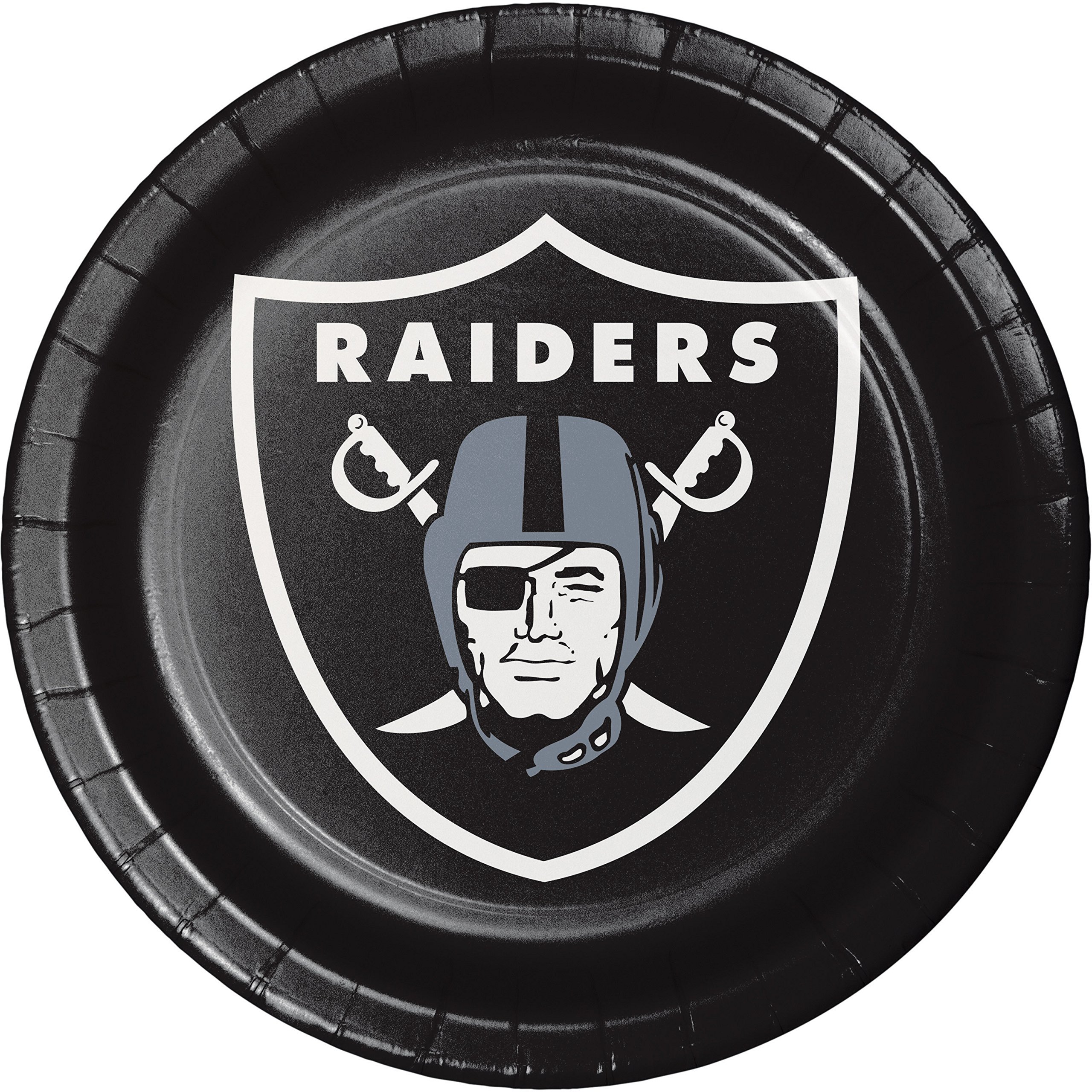 Photo 1 of Las Vegas Raiders Paper Plates, 24 Count