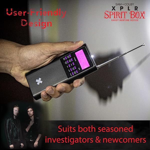 Sam and Colby XPLR Spirit Box | Équipement de détection paranormal; survie hantée; scanner chasseur de fantômes; détecteur EMF et EVP; outil complet pour la communication spirituelle - 3