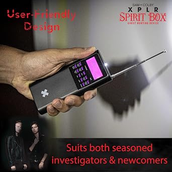 Sam and Colby XPLR Spirit Box | Paranormal Detection Equipment; Haunted Survival; Ghost Hunter Scanner; EMF and EVP Detector; Comprehensive Tool for Spirit Communication