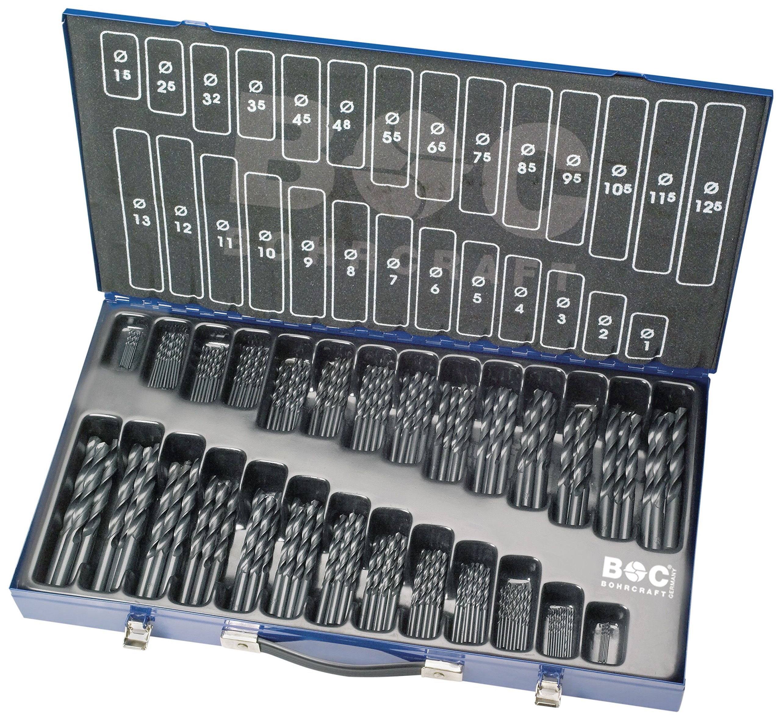 Craft rollg. 11001420220 HSS DIN 338 Type N perçage dans étui en métal 1,0–13,0 x 0,5 et 3,3 et 4,2 mm M220, 220 pièces