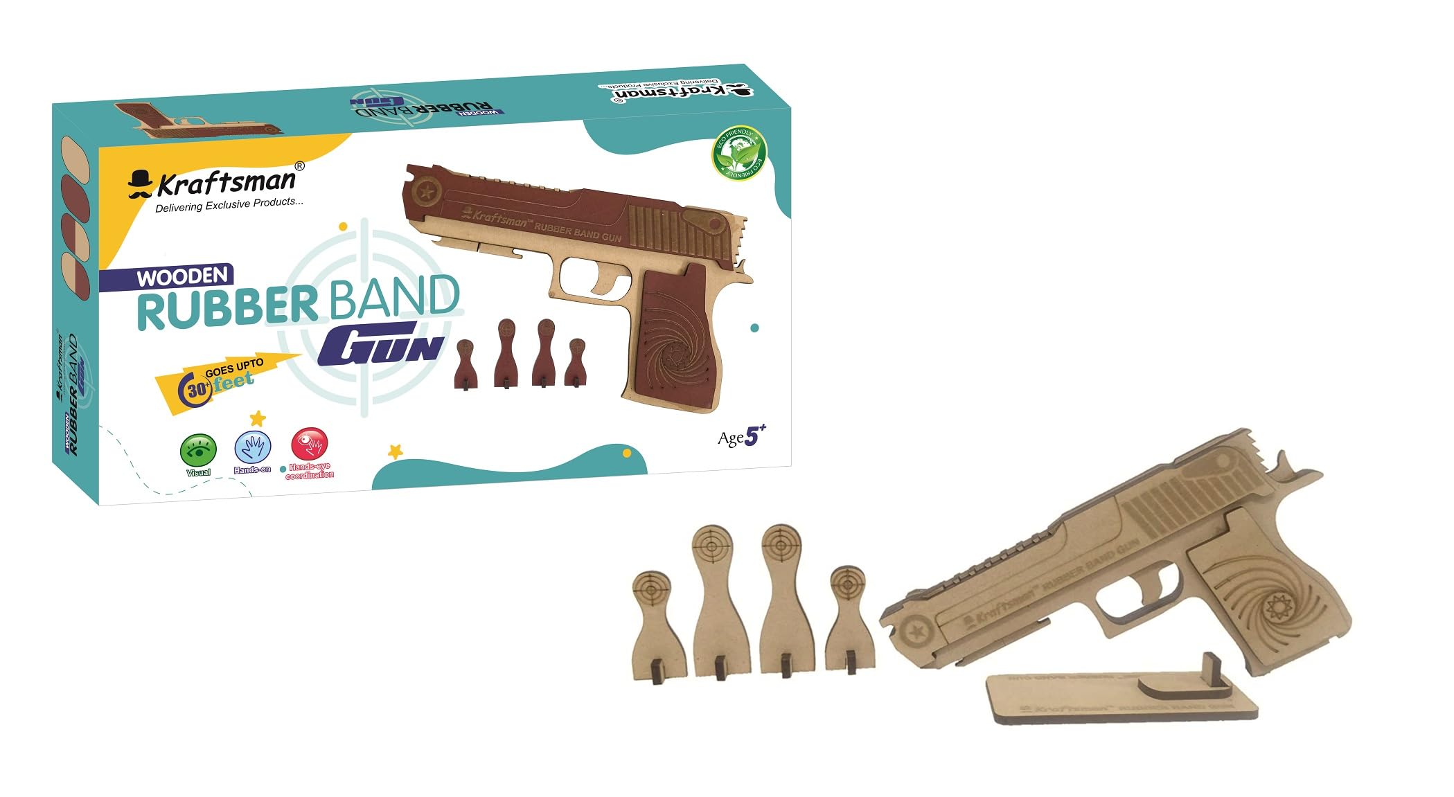 See full amazon price history chart for Kraftsman Semi-Automatic Wooden Rubber Band Shooting Gun Toys for Kids & Adults with Target | 5 Rapid Fire Shots (Top Dark Brown and Base Beige) Kraftsman Semi-Automatic Wooden Rubber Band Shooting Gun Toys for Kids & Adults with Target | 5 Rapid Fire Shots (Top Dark Brown and Base Beige) (B08W9X6YDW) Amazon Price History, Amazon Price Tracker