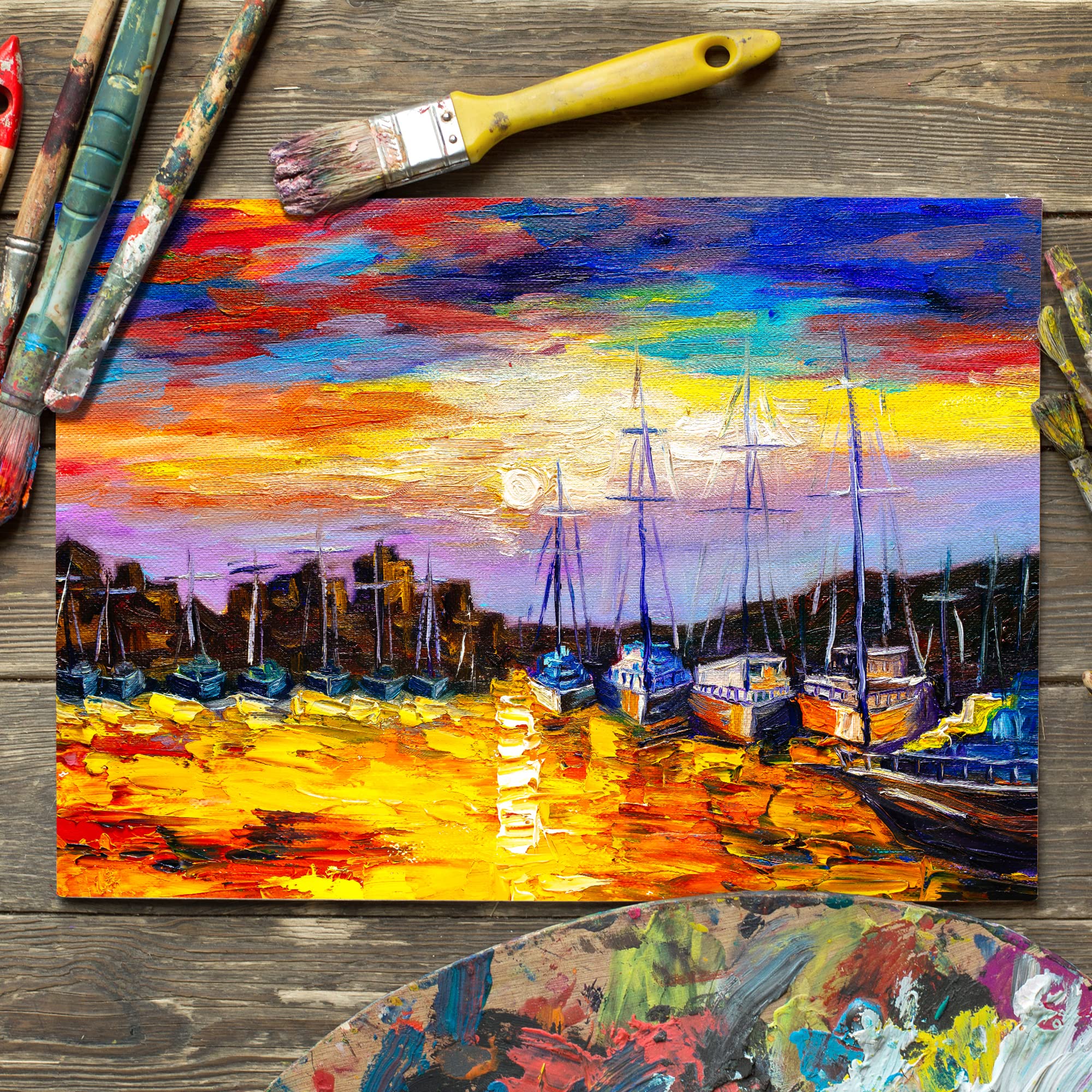 Amazon.com: FIXSMITH Canvas Boards for Painting 6x8 Inch, Super