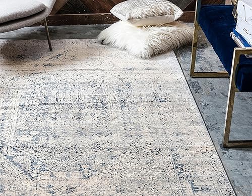 Miniatura 5 de Unique Loom Chateau Collection - Alfombra de área - Quincy (8 x 10 pies, rectangular, grisbeige)