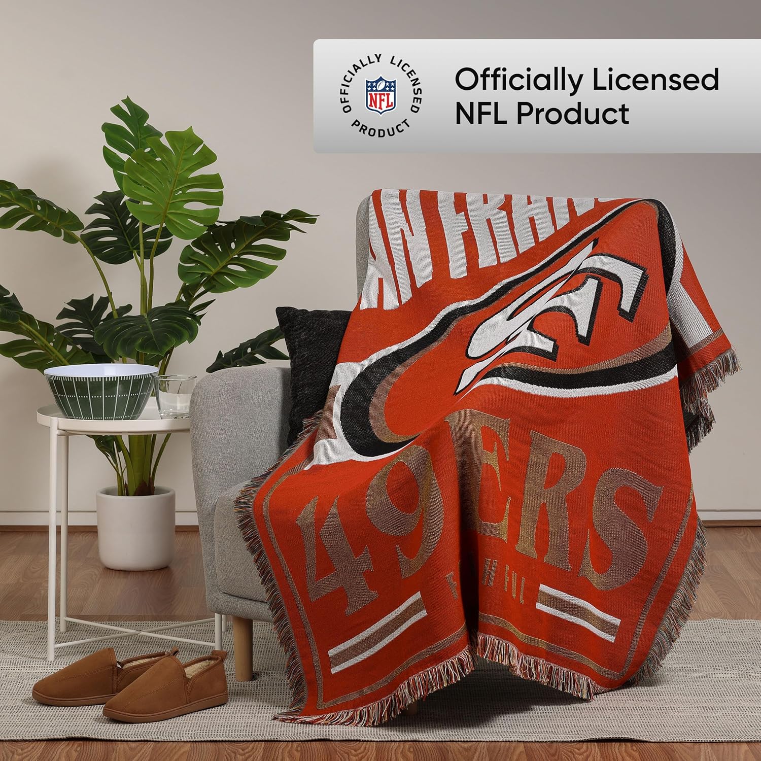 FOCO NFL Team Logo Woven Tapestry - 46" x 60"