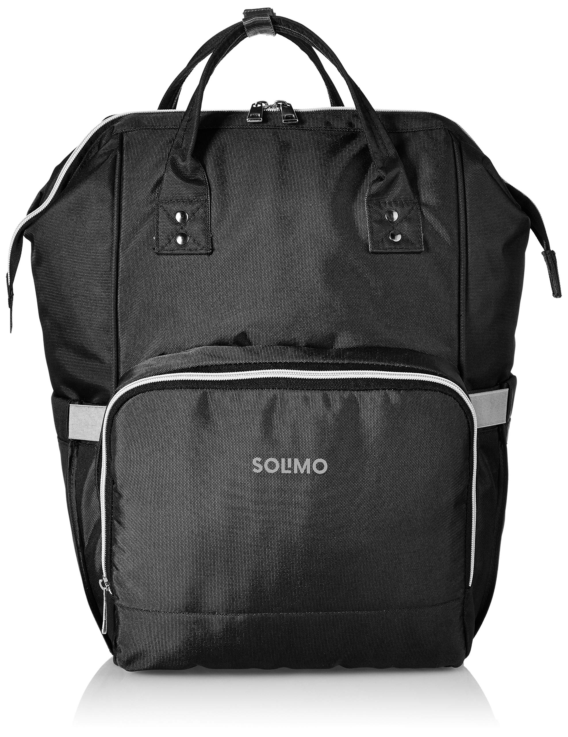 Amazon Brand - Solimo Baby Diaper Bag, Black(Pack of 1)-picture-13