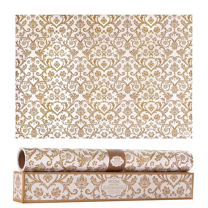 Buy Elodie Essentials Scented Drawer and Shelf Liners Royal Damask Print Six (6) Large 14 x